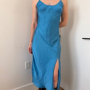 Free People Silk Maxi Dress